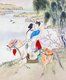 China: <i>chun hua</i> erotic 'Spring Picture', sex on horseback. Qing Dynasty, 19th century, artist unknown